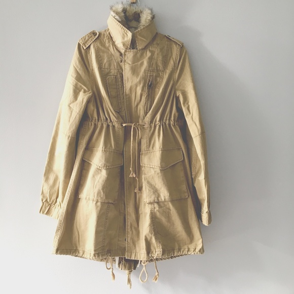 Free People Jackets & Blazers - + F R E E + P E O P L E + Fur Trimmed Parka